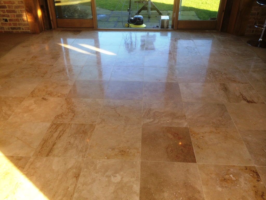 Travertine Tile in Aston Clinton After
