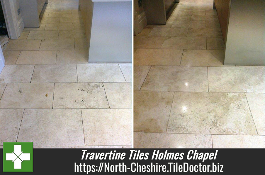 Troublesome Travertine Tiles in Holmes Chapel