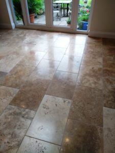 Travertine Floor Cheltenham After Cleaning