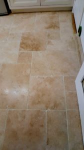 Tumbled Travertine After Cleaning Saffron Walden