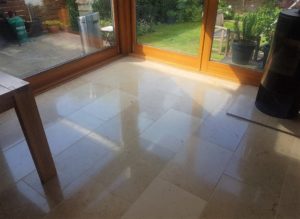 Travertine Floor After Renovation Edinburgh