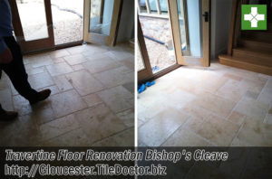 Travertine Tiled Floor Renovation Bishops Cleave