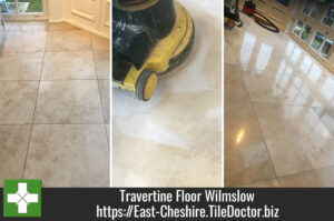 Travertine Kitchen Floor Renovation Wilmslow