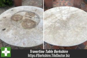 Travertine Tabletop Restoration Newbury