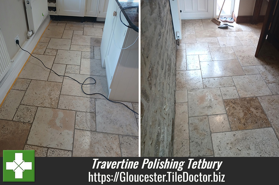 Travertine Floor Renovation Tetbury